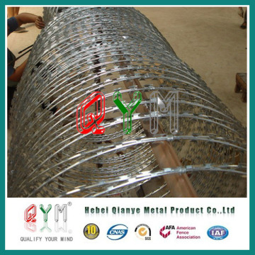 Helical Razor Wire/ Barbed Tape Concertina/ Razor Blade Wire